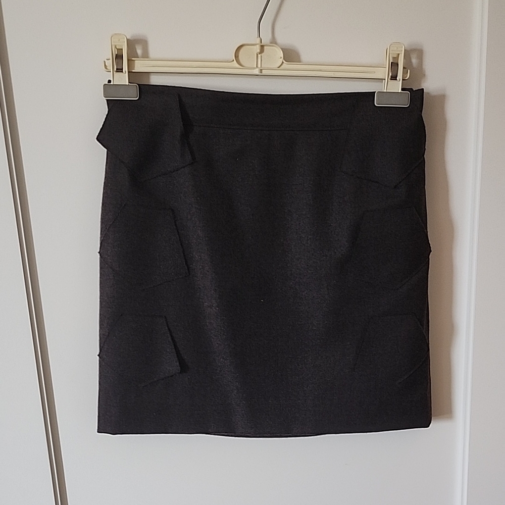 Jil Sander Dark Brown Mini Skirt